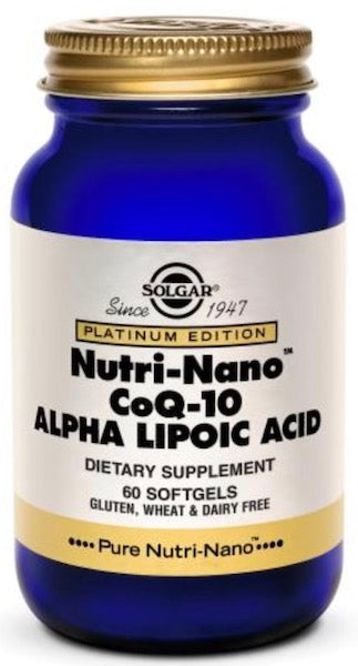 Solgar CoQ10 Alpha Lipoic Acid Nutri-Nano 45/50 Mg